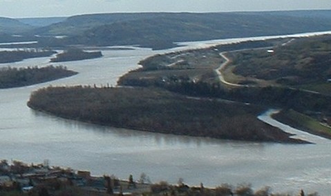 Sisson's Island, Peace River, Alberta, Canada