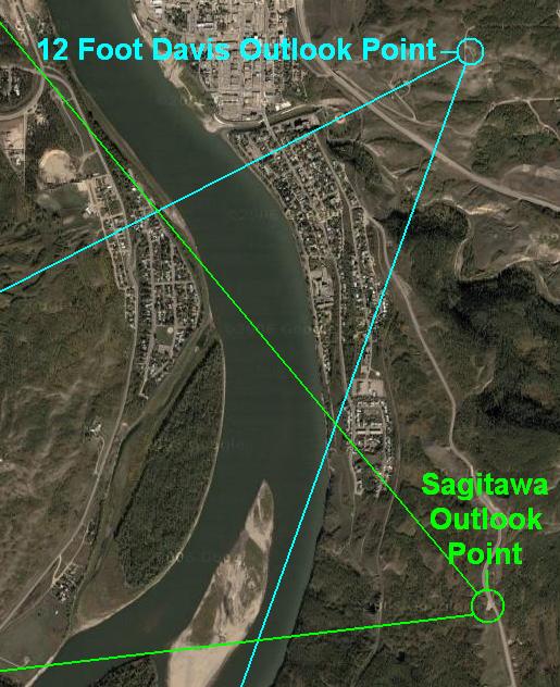 Reference Image showing vantage point views of Sisson's Island.